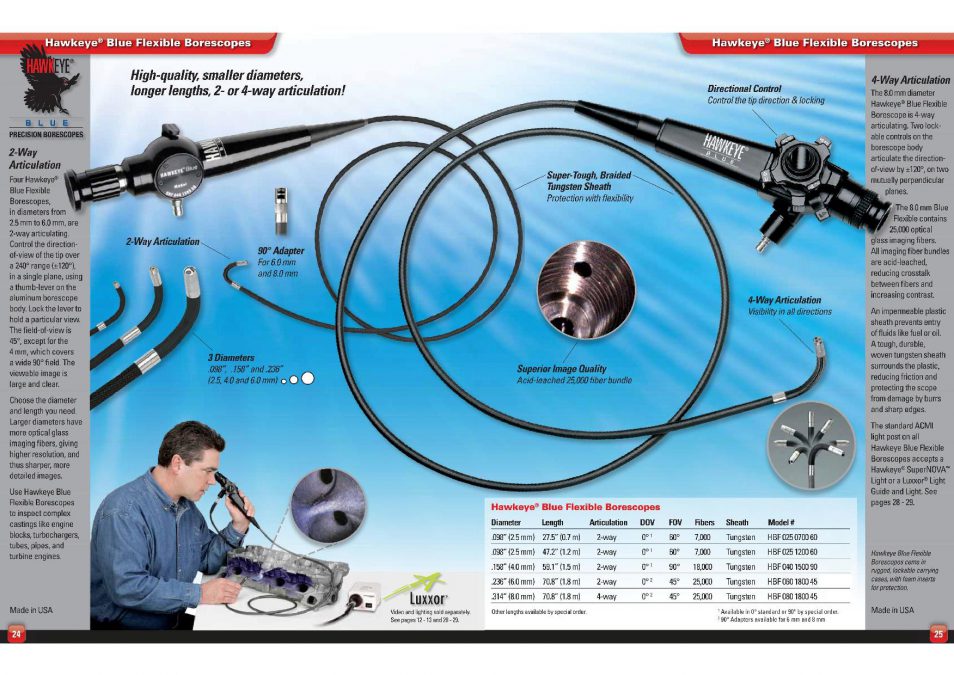Hawkeye Flexible Borescope Tonan Asia Autotech Co., Ltd.