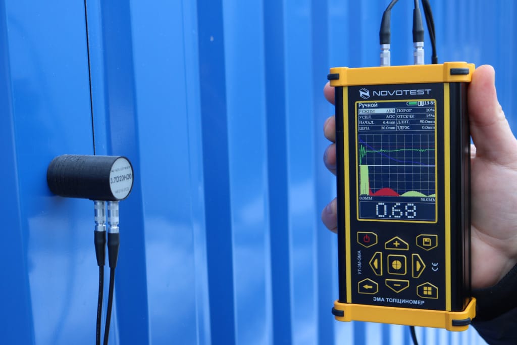 UT-3M-EMA EMA Thickness Gauge (Electro Magnetic Acoustic) NOVOTEST