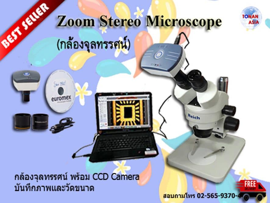 Euromex Zoom Stereo Microscope กล้องจุลทรรศน์ซูมสเตอริโอ