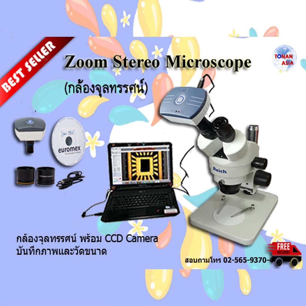 Euromex Zoom Stereo Microscope กล้องจุลทรรศน์ซูมสเตอริโอ