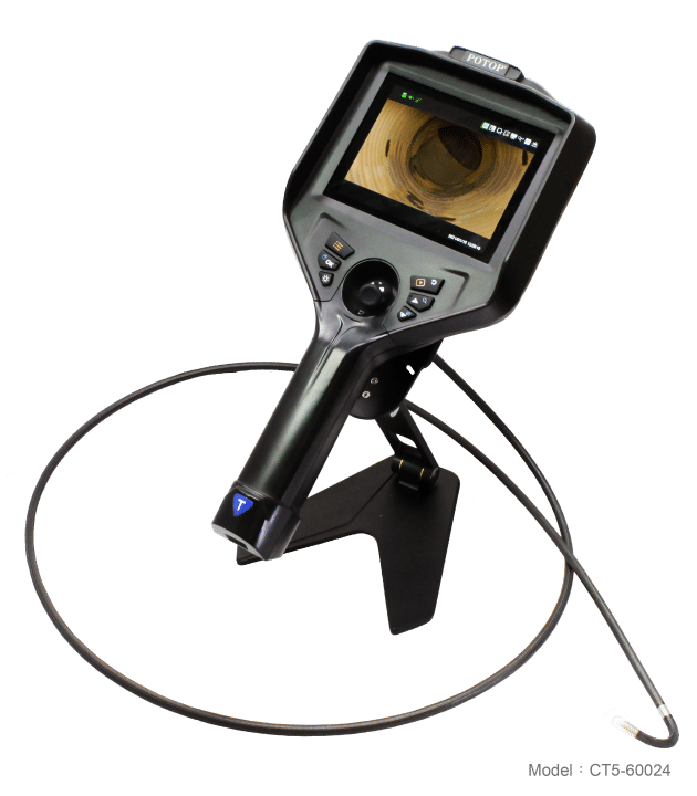 รีวิวภาพจากกล้องบอร์สโคป CT5-39034D จอ 5.1" video borescope with 3.9mm, 3m 360 degree Probe. HD Dual Cameras.