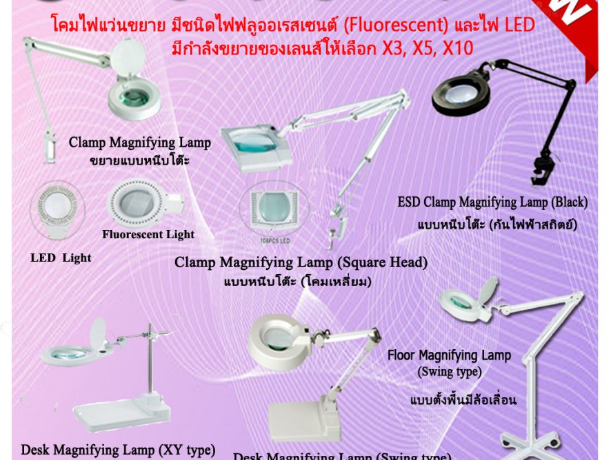 Magnifying Lamp โคมไฟแว่นขยาย