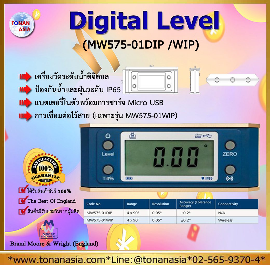 Digital Level MW575-01DIP, MW575-01WIP