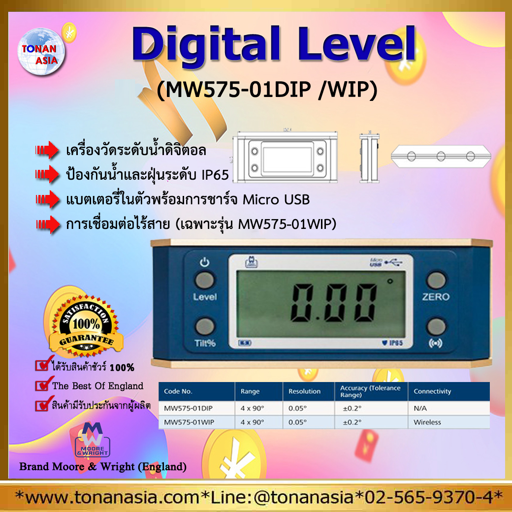 Digital Level MW575-01DIP, MW575-01WIP