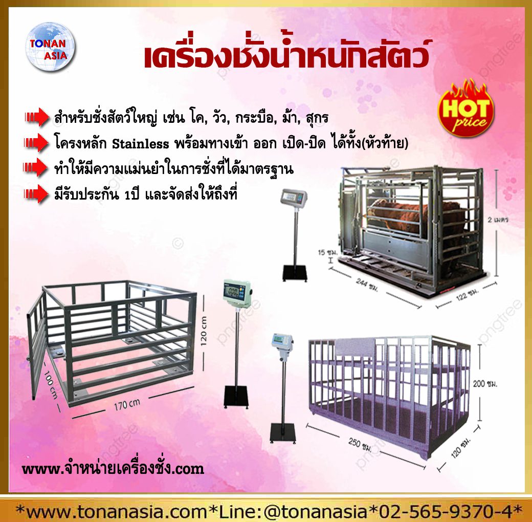 เครื่องชั่งน้ำหนักสัตว์ CATTLE SCALE