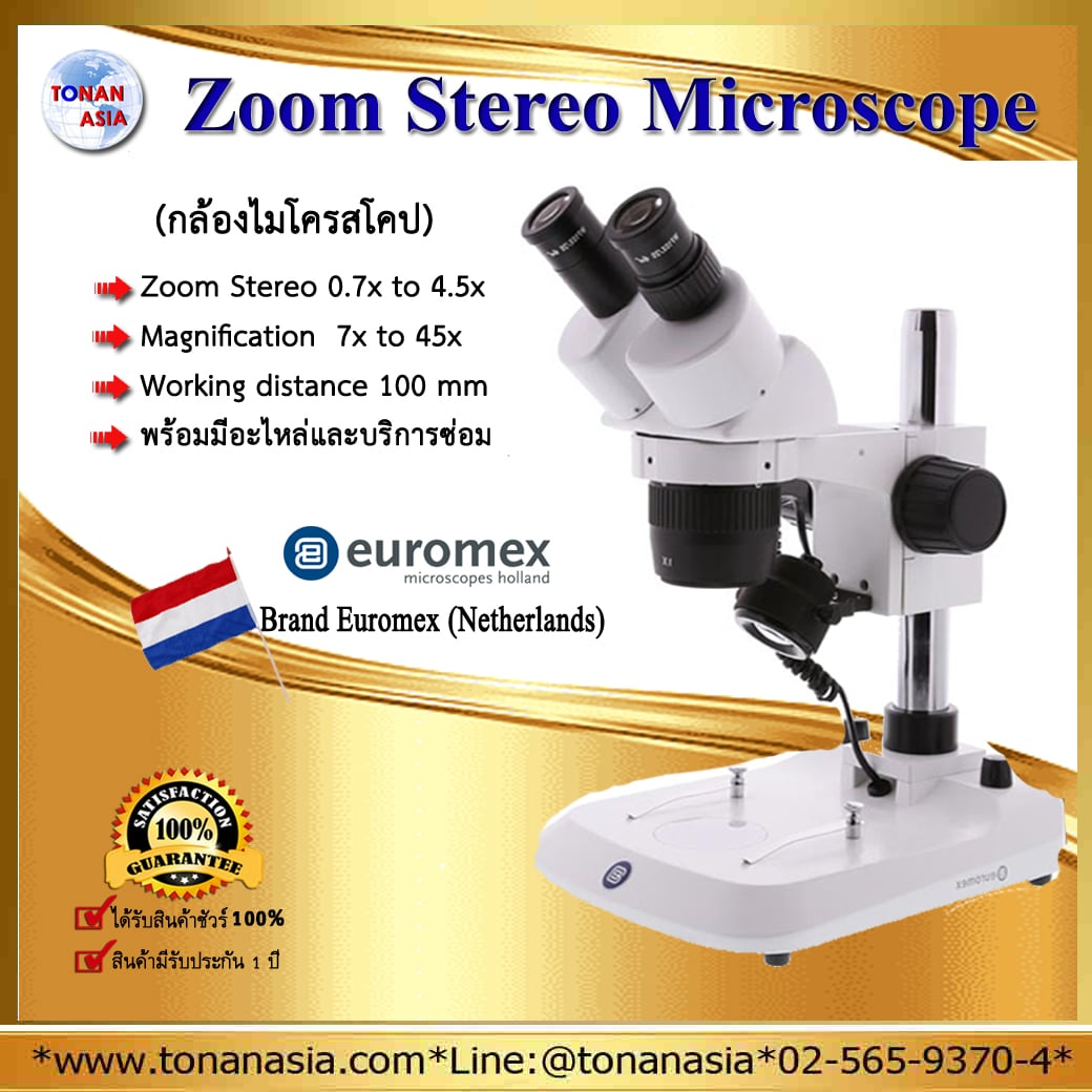 Zoom Stereo Microscope ซูมสเตอริโอไมโครสโคป