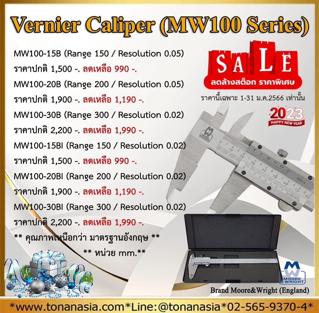 Vernier Caliper (MW100 Series)