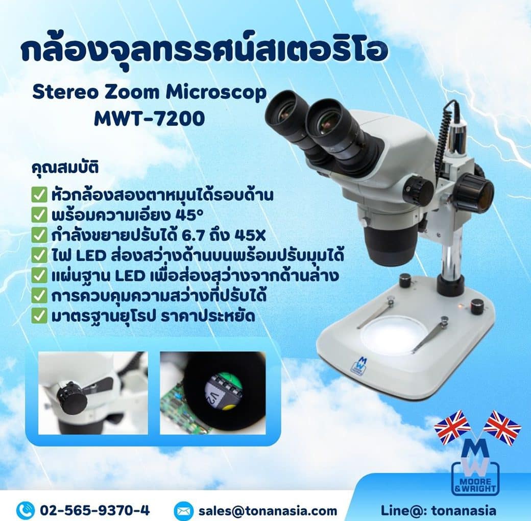 กล้องจุลทรรศน์แบบสเตอริโอ Zoom Stero Microscope