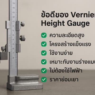 ข้อดีของ Vernier Height Gauge