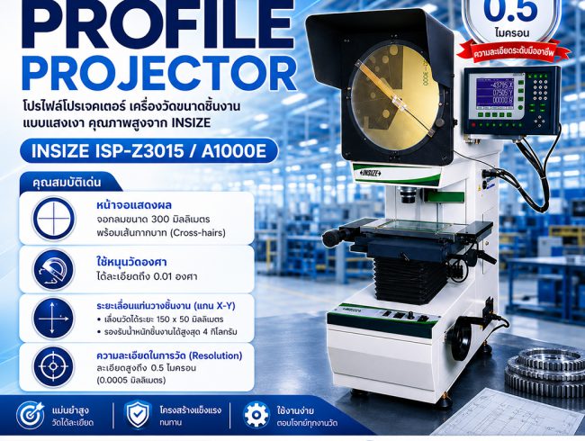 Profile Projector INSIZE ISP-Z3015/A1000E